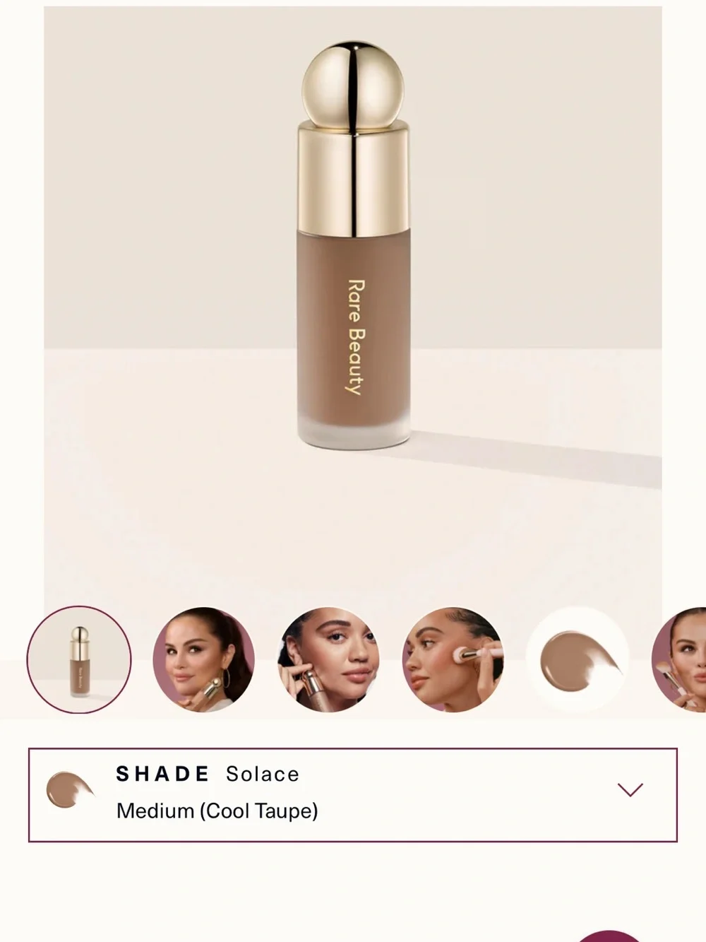 Rare Beauty by Selena Gomez soft pinch liquid contour in solace